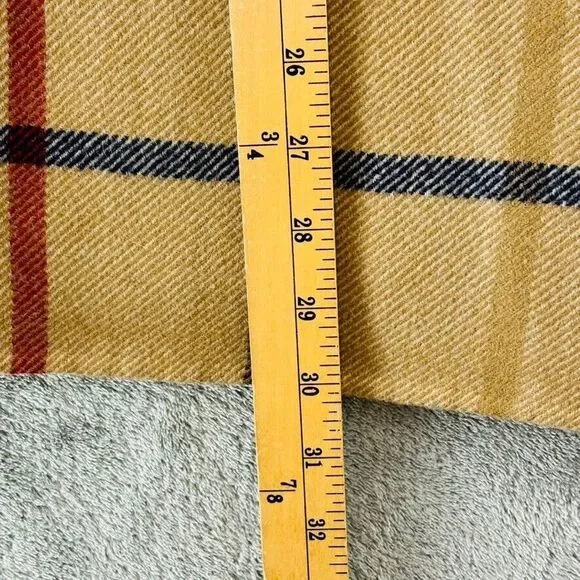 The Pendleton Check Wool Jacket Reversible Womens‎ XL Tan Plaid Button Closure - Picture 8 of 8